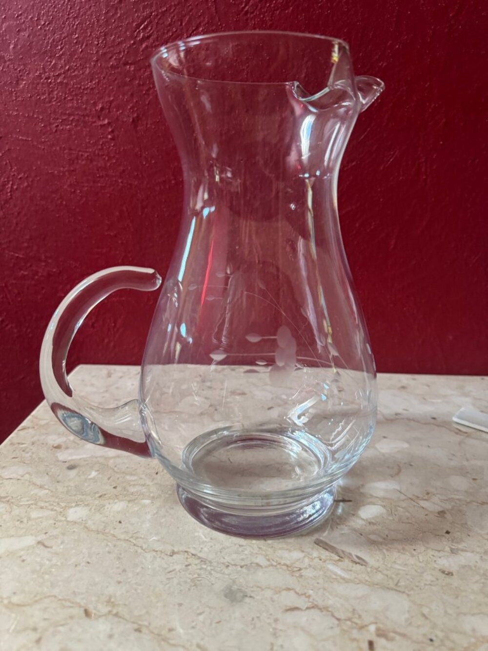 Princess House Crystal Pitcher